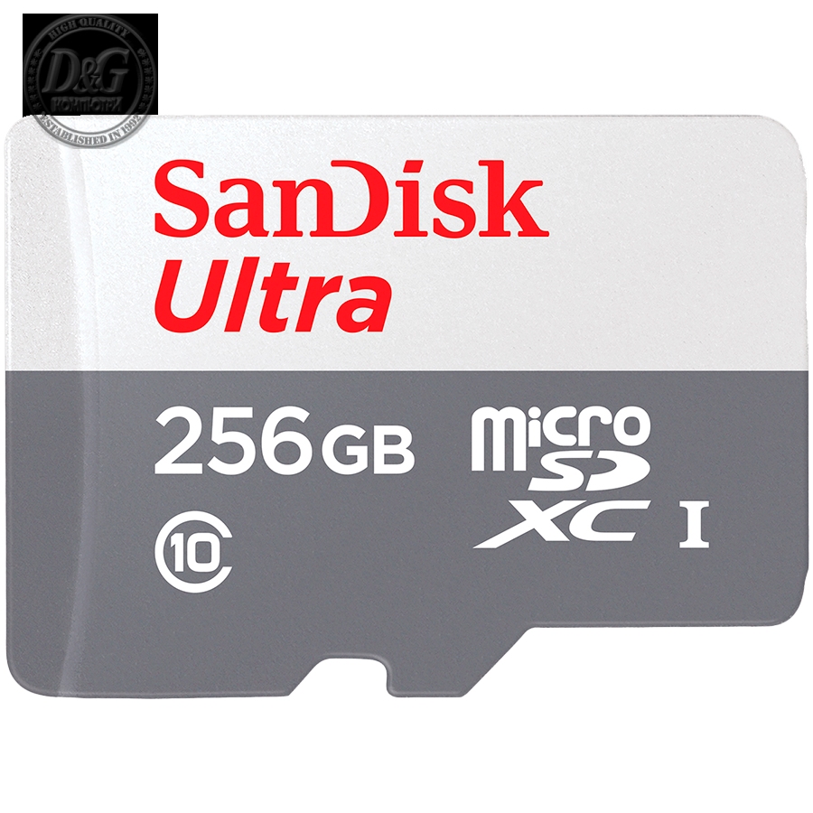 SanDisk Ultra microSDXC 256GB 100MB/s Class 10 UHS-I, EAN: 619659196516