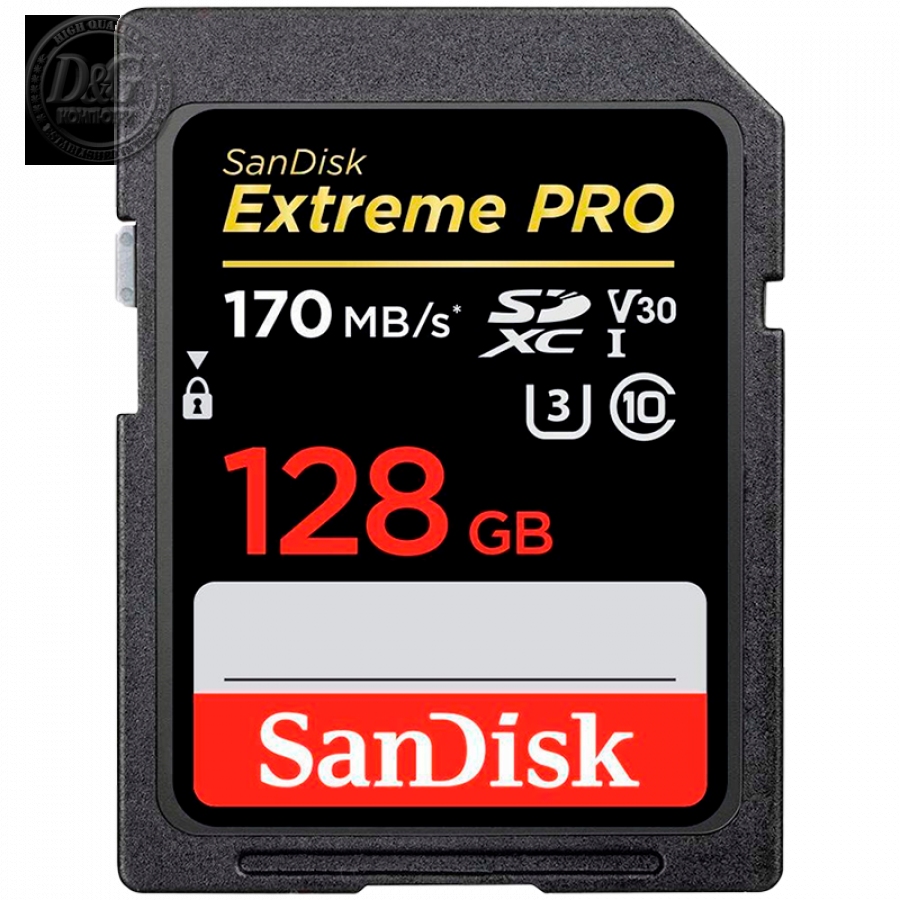 SanDisk Extreme PRO 128GB V60 UHS-II SD cards, 280/100MB/s,V60,C10,UHS-II, EAN: 619659202132