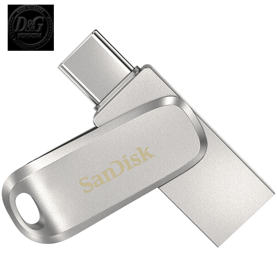 SanDisk Ultra Dual Drive Luxe USB Type-C 1TB - 150MB/s, USB 3.1 Gen 1, EAN: 619659179106