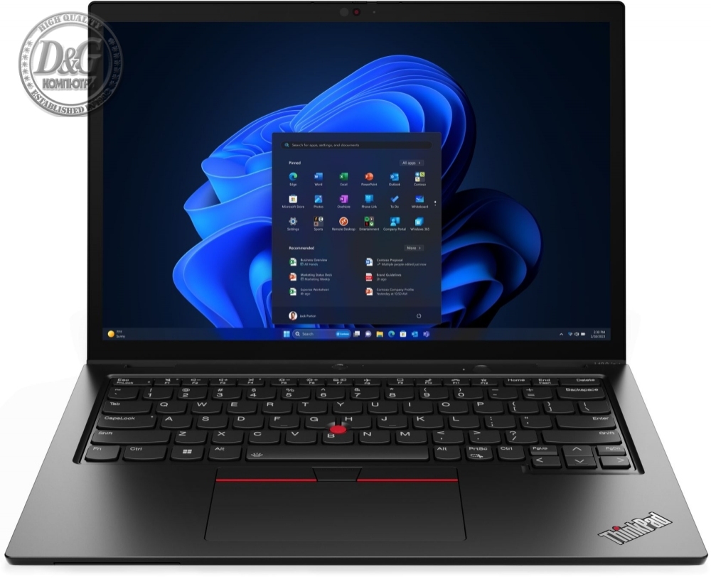 Lenovo ThinkPad L13 2-in-1 G5 Intel Core Ultra 7 155U (up to 4.8GHz, 12MB), 16GB LPDDR5-6400, 512GB SSD, 13.3" WUXGA (1920x1200) IPS,AR, AS, Touch, Intel Graphics, Front FHD&IR Cam, Backlit KB, Black, Pen, WLAN, BT, 4cell, SCR, FPR, Win11Pro, 3Y Onsite