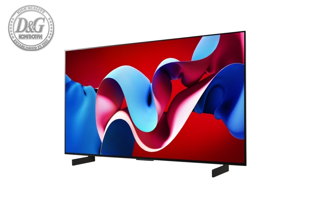 LG OLED42C41LA, 42" UHD OLED evo, 4K (3840 x 2160), DVB-C/T2/S2, Full Cinema Screnn, Alpha 9 AI 4K Gen7, 144Hz, ThinQ AI, HDR10, VRR, NVIDIA G-SYNC, AMD FreeSync, Dolby Vision, Dolby Atmos, Wi-Fi, Bluetooth, HDMI, USB, Airplay 2, Multi View, Meteor Titan