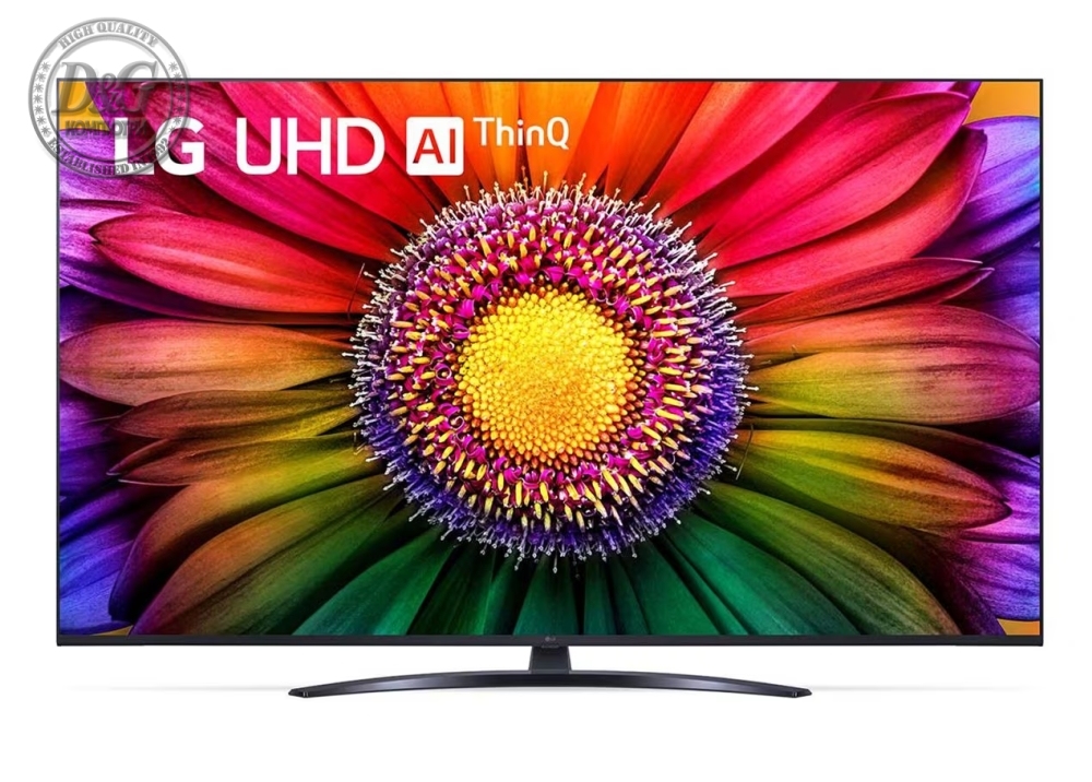 LG 55UR81003LJ, 55" 4K UltraHD TV 4K (3840 x 2160), DVB-T2/C/S2, webOS 23 Smart TV, ThinQ AI, A5 AI 4K Gen6, WiFi, HDR10 pro, HLG, ALLM/HGiG, 4K Upscaling, AI Sound, Voice Controll, HDMI eARC,Quick Card, CI, LAN, USB, BT, Cresce