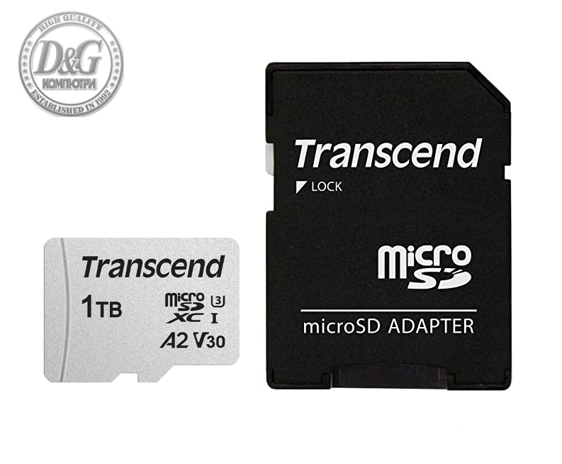 Transcend 1TB microSD w/ adapter UHS-I U3 A2