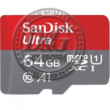 SanDisk Ultra microSDXC 64GB + SD Adapter 140MB/s  A1 Class 10 UHS-I - Imaging Packaging, EAN: 619659200039