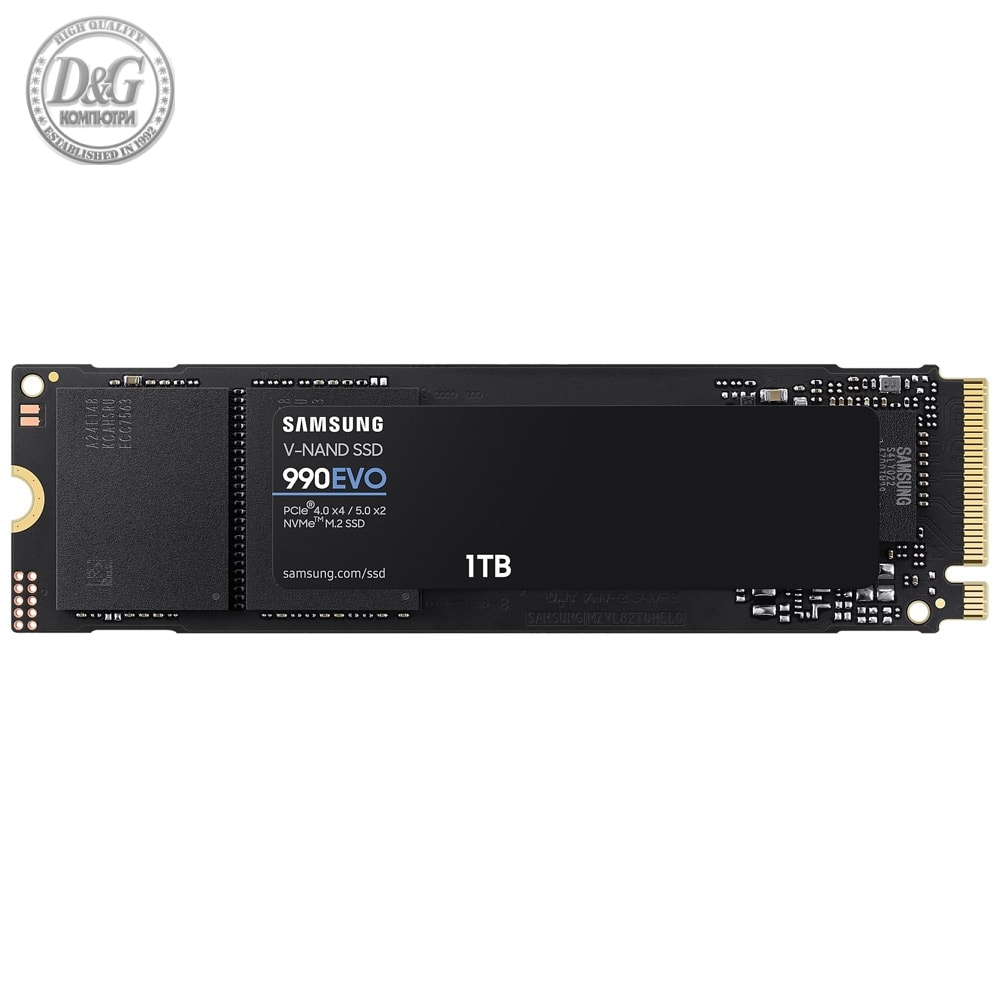 Samsung SSD 1TB 990 Evo M.2 80mm PCIEx4 PCI 4.0 / PCIEx2 PCI 5.0  Client 5 yrs