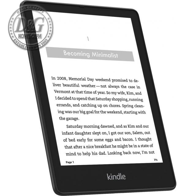 eBook четец Kindle Paperwhite Signature Edition, 6.8&quot;, 32GB, 2021, 11 генерация, IPX8, Черен