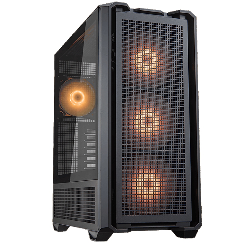 COUGAR Case MX600 RGB, Full Tower, Mini ITX/Micro ATX / ATX / CEB / E-ATX, Type-C, USB 3.0 x 2, USB 2.0 x 1,4 Pole Headset Audio Jack, RGB Button, 120mm ARGB fan, Tempered glass, 235 x 515 x 478 (mm)