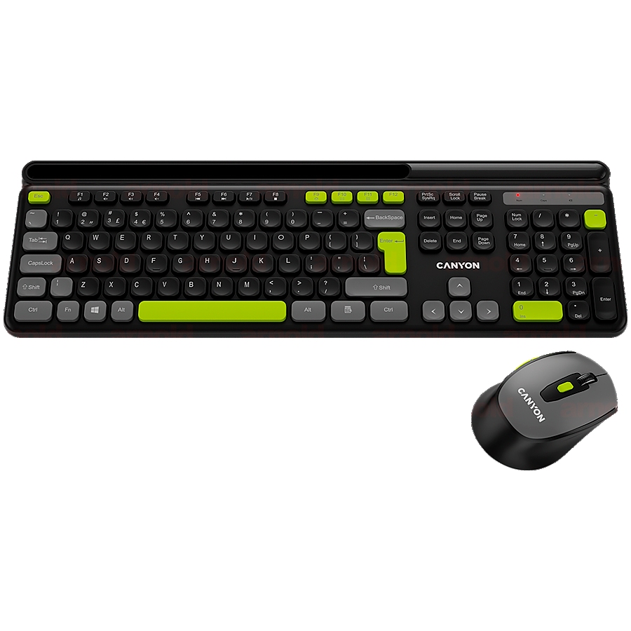 CANYON HSET-W5 Keyboard+Mouse AAA+AA Wireless Black