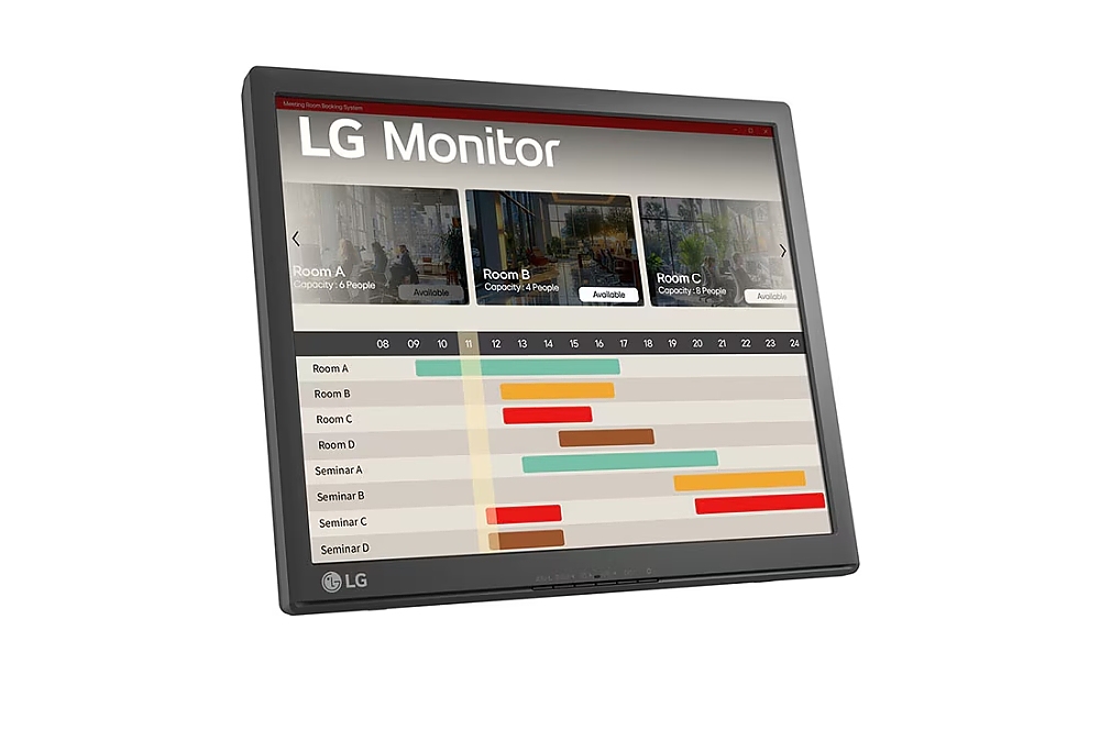 LG 17BR30T-B, 17” 5:4 TFT  TN LCD Touch Screen Anti-Glare, SXGA (1280x1024), 5 ms, 1000:1 (Native), 200cd, D-SUB, USB Upstream Port, Tilt, Black