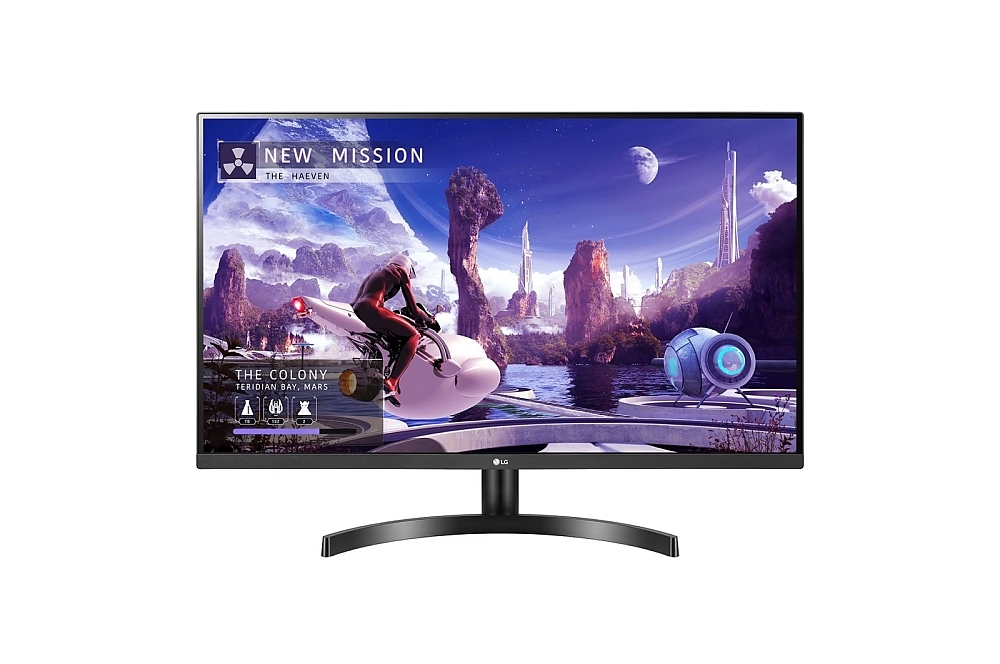 LG 32QN600P-B, 32" IPS AG, sRGB 99%, 5ms, 350 cd/m2, 1000:1, QHD (2560x1440, 75Hz, HDR 10, HDMI, DisplayPort, AMD FreeSync, Dynamic Action Sync, Color Calibrated, Tilt, Clockwise