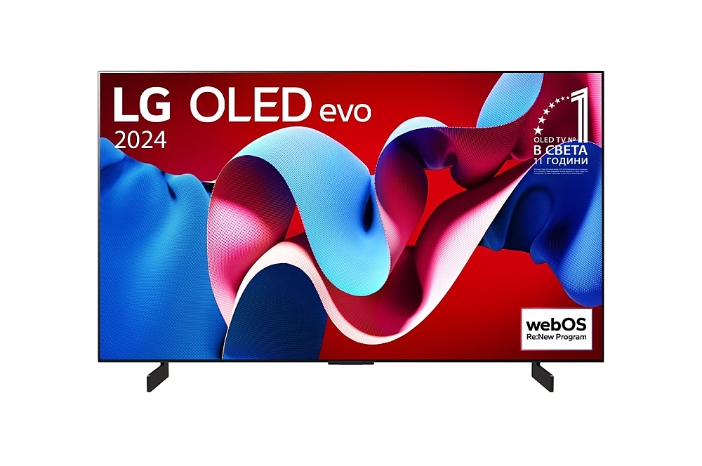 LG OLED42C42LA, 42" UHD OLED evo, 4K (3840 x 2160), DVB-C/T2/S2, Full Cinema Screnn, Alpha 9 AI 4K Gen7, 144Hz, ThinQ AI, HDR10, VRR, NVIDIA G-SYNC, AMD FreeSync, Dolby Vision, Dolby Atmos, Wi-Fi, Bluetooth, HDMI, USB, Airplay 2, Multi View, Meteor Titan