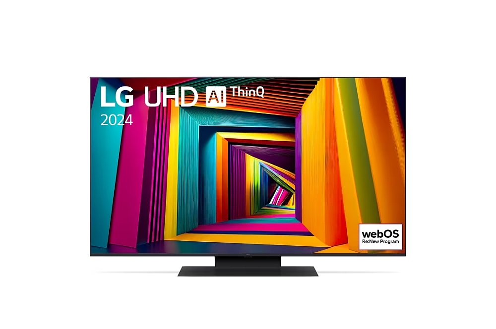 LG 50UT91003LA, 50" 4K UltraHD TV 4K (3840 x 2160), DVB-T2/C/S2, webOS 24 Smart TV, ThinQ AI, Alpha 5 AI 4K Gen7, WiFi, HDR10 pro, HLG, ALLM/HGiG, AI Upscaling, AI Sound(Virtual 9.1.2 Up-mix), AirPlay, Quick Card, HDMI eARC, CI, LAN, USB, Bluetooth, Cres