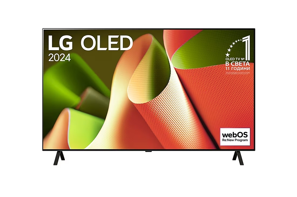 LG OLED55B43LA, 55" UHD OLED Color, 4K (3840 x 2160), DVB-C/T2/S2, Full Cinema Screnn, Alpha 8 AI 4K, ThinQ AI, HDR10, VRR, NVIDIA G-SYNC, AMD FreeSync, Dolby Vision, Dolby Atmos, Wi-Fi, Bluetooth, HDMI, USB, Airplay 2, Multi View, Meteor Titan