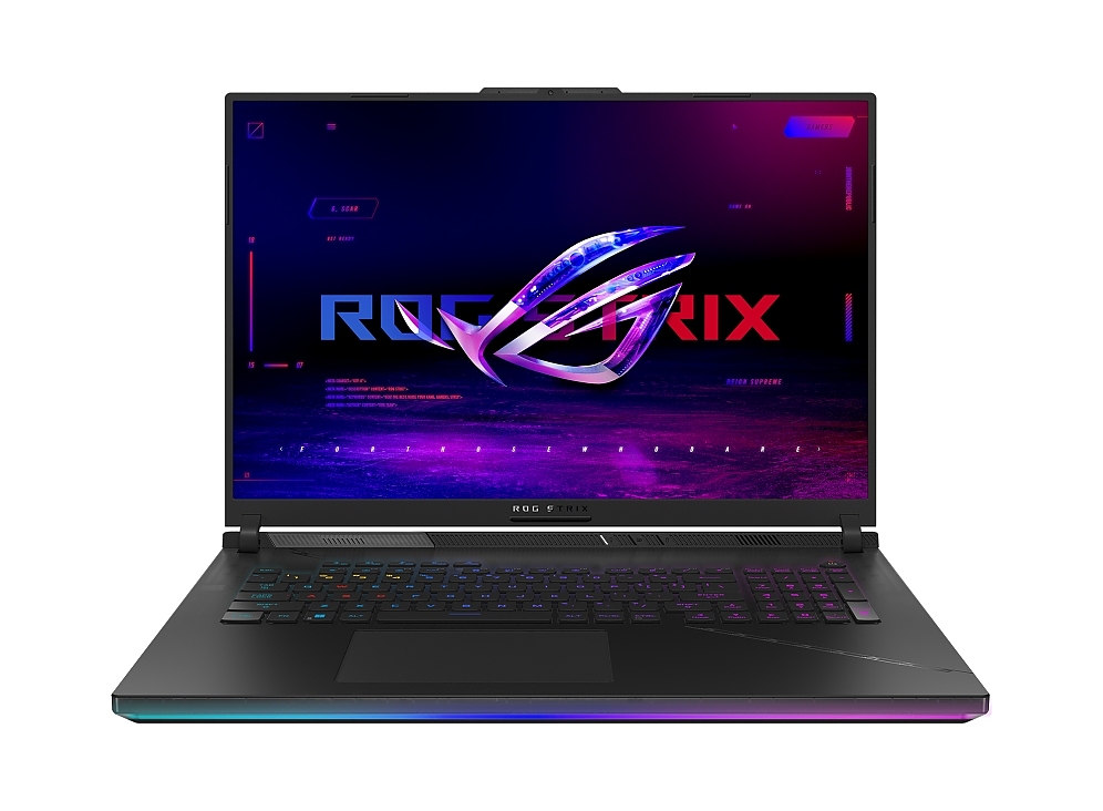 Asus ROG Strix G18 G834JZR-R6017X,Intel i9  14900HX 2.2 GHz (36MB Cache, up to 5.8 GHz, 24 cores, 32 Threads),Mini Led QHD+ 16:10 (2560 x 1600, WQXGA) 240Hz,32GB DDR5 , 1TB +1 TB PCIe4., RTX 4080  12GB DDR6, WiFi 6, RGB Per-Key Kbd, Windows 11 Pro, Off B