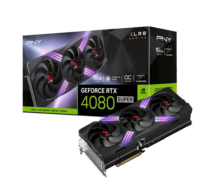 PNY GeForce RTX 4080 Super 16GB GDDR6X XLR8 Gaming VERTO Triple Fan OC