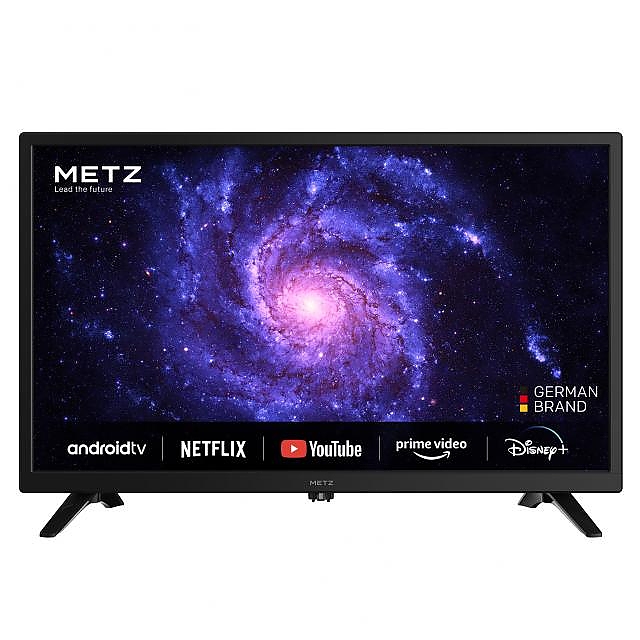 Телевизор METZ 24MTC6000Z, 24(60 см), LED HD, Smart TV, Android 9.0 TV, Черен