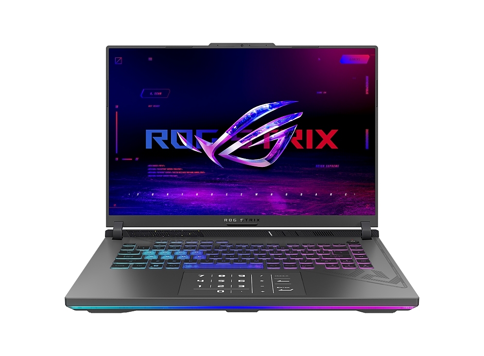 Asus ROG Strix G16 G614JU-N3136, Intel i7-13650HX 2.6 GHz , 16" FHD+ 16:10 (1920 x 1200, WUXGA) 165HZ,16GB DDR5 4800MHz (2x8GB), 512GB PCIe4. RTX4050  6GB GDDR6 , Wi-Fi 6E(802.11ax) , Backlit Chiclet Keyboard 4-Zone RGB, NO OS, Eclipse Gray