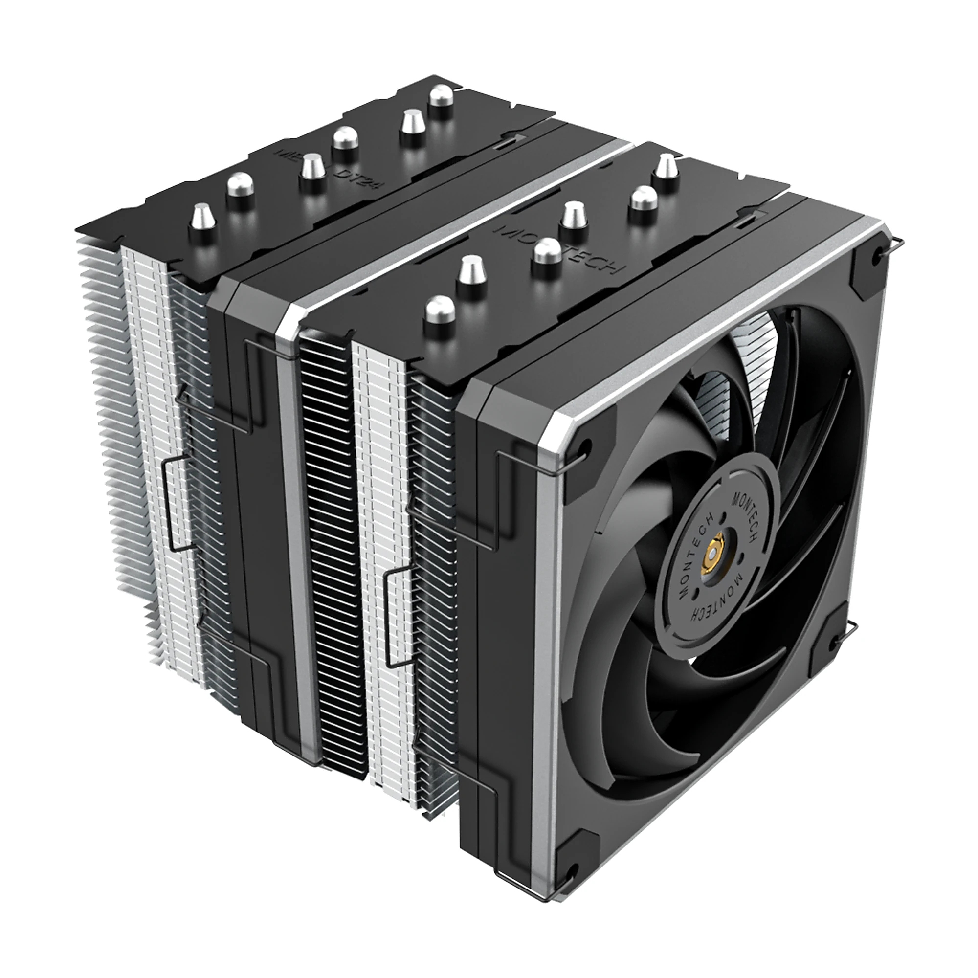 Montech охладител METAL DT24 BASE, CPU Cooler, 270W TDP, Dual Tower