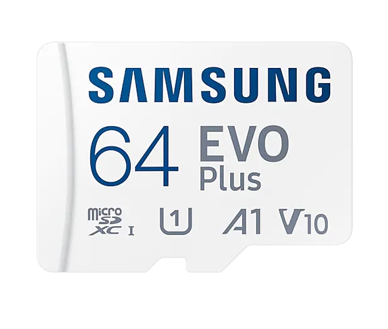 Samsung 64GB micro SD Card EVO Plus with Adapter, Class10, Transfer Speed up to 160MB/s