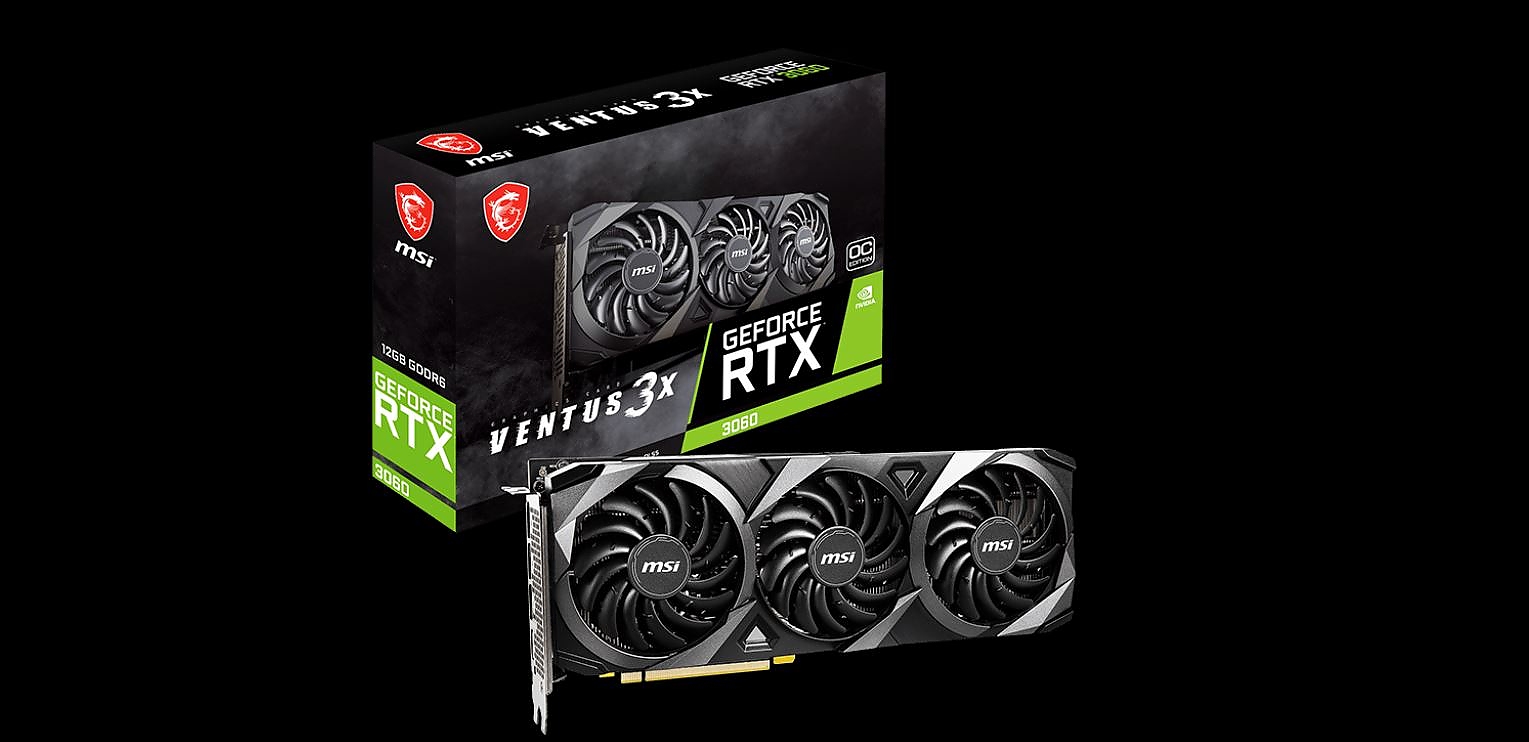 MSI RTX3060 VENT3X 12G OC BULK