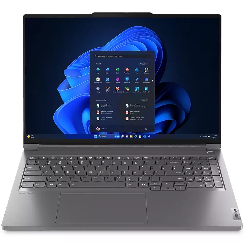 Lenovo ThinkBook 16p G5 Intel Core i7-14650HX (up to 5.2GHz, 30MB), 32GB(16+16) DDR5 5600MHz, 1TB SSD, 16" WQXGA (2560x1600) IPS AG, Color Calibration, Backlit KB, Storm Grey, WLAN, BT, FPR, DOS, 3Y Onsite