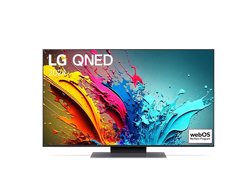 LG 50QNED86T3A, 50" 4K QNED HDR Smart TV, 100Hz, 3840x2160, DVB-T2/C/S2, a8 AI Processor 4K, HDR 10 PRO, webOS 24 ThinQ, FreeSync Compatible, VRR, Multi View, 4K Upscaling, WiFi 5, Voice Controll, Bluetooth 5.1, AirPlay 2, LAN, CI, HDMI, SPDIF, 2 pole