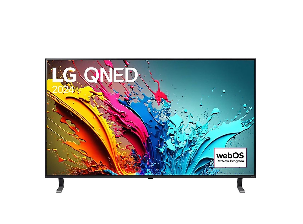 LG 55QNED85T3C, 55" 4K QNED HDR Smart TV, 100Hz, 3840x2160, DVB-T2/C/S2, a8 AI Processor 4K, HDR 10 PRO, webOS 24 ThinQ, FreeSync Compatible, VRR, Multi View, 4K Upscaling, WiFi 5, Voice Control, Bluetooth 5.1, AirPlay 2, LAN, CI, HDMI, SPDIF, 2 pole