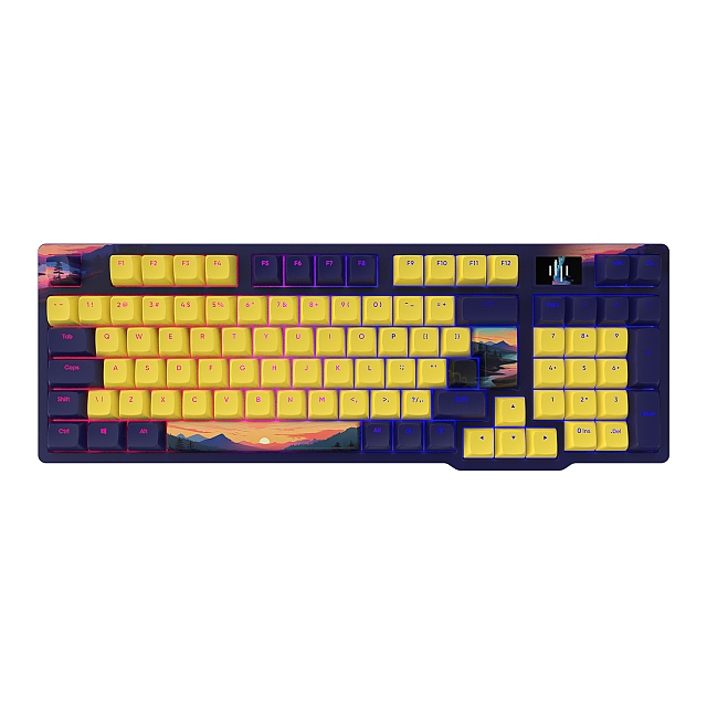 Геймърскa механична клавиатура Dark Project 98A Sunset RGB  - G3MS Sapphire Switches, PBT