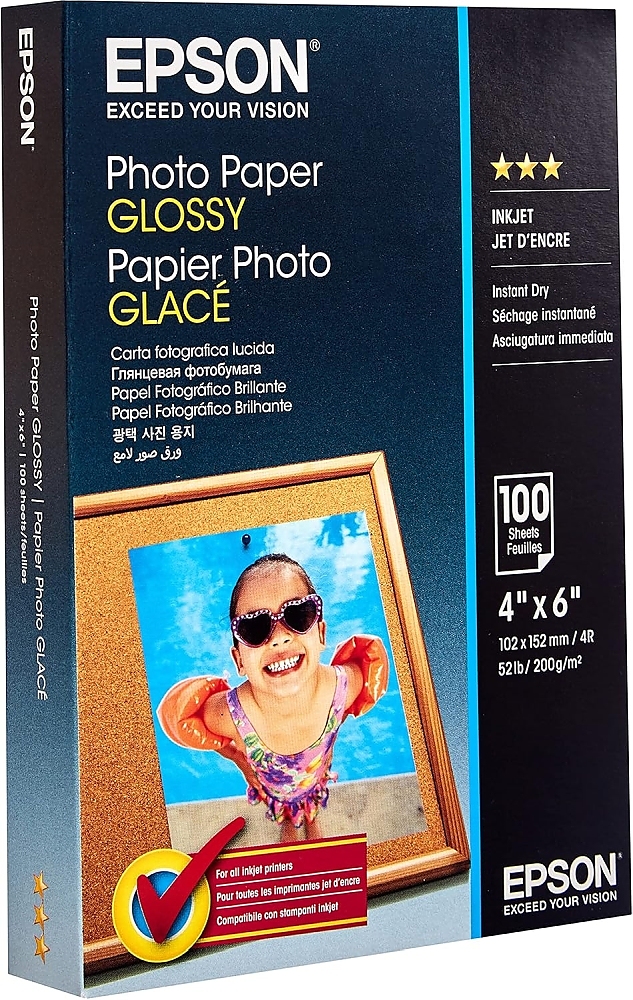 Epson Photo Paper Glossy - 10x15cm - 100 sheets