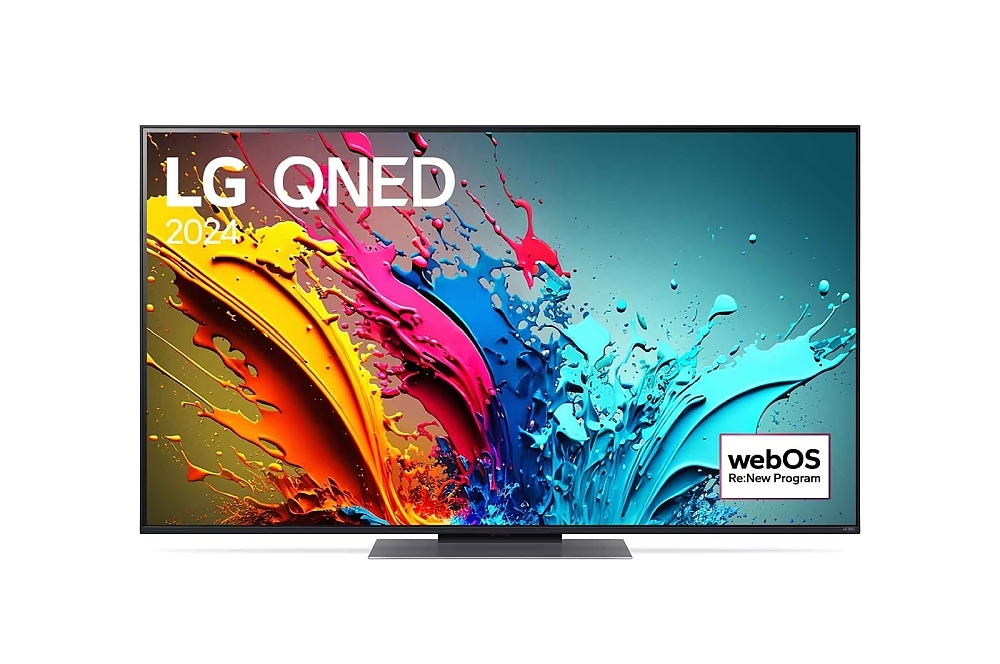 LG 55QNED86T3A, 55" 4K QNED HDR Smart TV, 100Hz, 3840x2160, DVB-T2/C/S2, a8 AI Processor 4K, HDR 10 PRO, webOS 24 ThinQ, FreeSync Compatible, VRR, Multi View, 4K Upscaling, WiFi 5, Voice Controll, Bluetooth 5.1, AirPlay 2, LAN, CI, HDMI, SPDIF, 2 pole