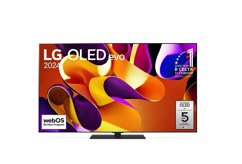 LG OLED55G43LS, 55" UHD OLED evo, 4K (3840 x 2160), DVB-C/T2/S2, Full Cinema Screnn, Alpha 11 AI 4K Gen7, 144Hz, ThinQ AI, HDR10, VRR, NVIDIA G-SYNC, AMD FreeSync, Dolby Vision, Dolby Atmos, Wi-Fi, Bluetooth, HDMI, USB, Airplay 2, Multi View, Meteor Tita