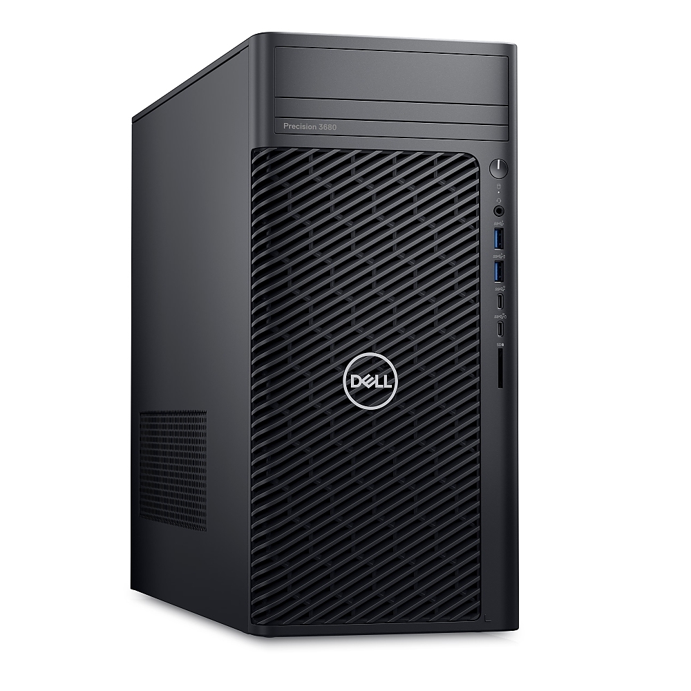 Dell Precision 3680 Tower, Intel Core i7-14700 (33 MB cache, 20 cores, 2.1 GHz to 5.4 GHz), 16GB: 2 x 8 GB, DDR5, 4400 MT/s, 512GB SSD PCIe M.2, Intel Integrated Graphics, BG Keyboard&Mouse, 500 W, Windows 11 Pro, 3Yr ProSpt