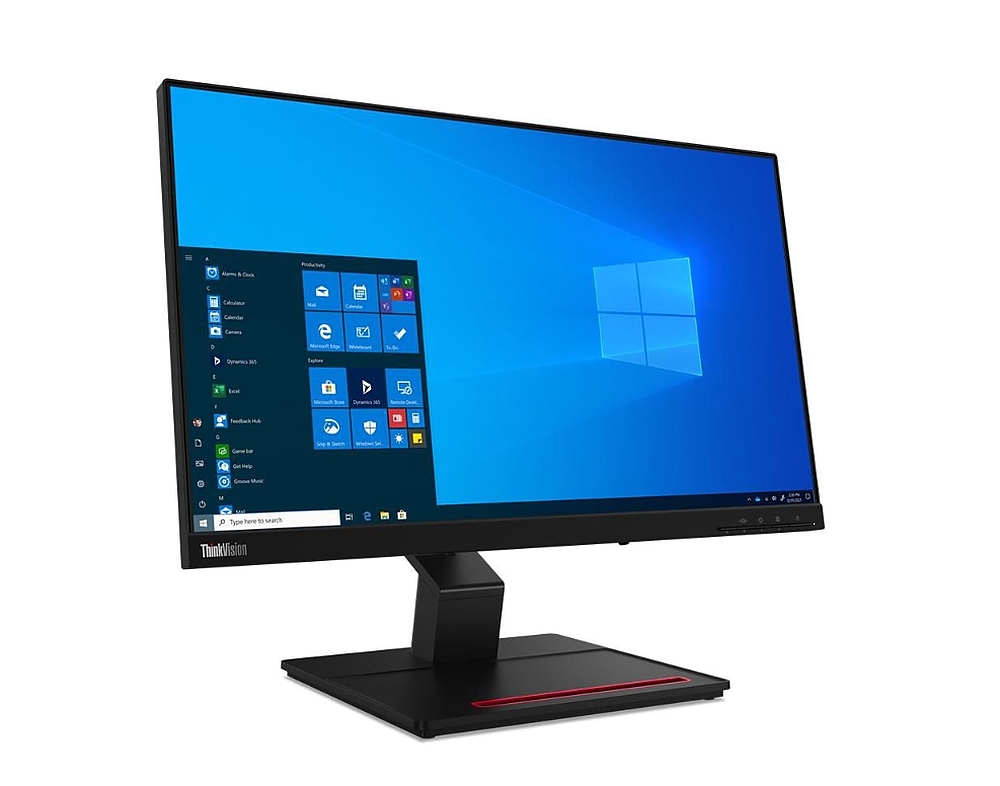 Lenovo ThinkVision T24t-20 23.8" Multi-touch, IPS, 1920x1080, AG, 16:9, 60Hz, 1000:1, 4ms, HDMI, DP, USB-C, Tilt, Height Adjust Stand, 3Y