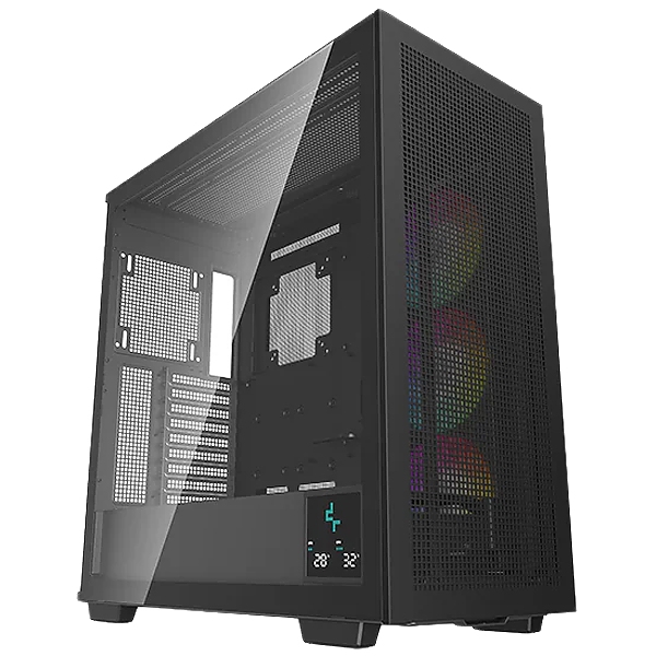 DeepCool MORPHEUS, Mini-ITX / M-ATX / ATX / E-ATX, 4xUSB3.0, 1xAudio, 1x Type-C, 1x420mm Pre-Installed ARGB Fan, ABS+SPCC+Tempered Glass, Black, R-MORPHEUS-BKAPA1-G-1