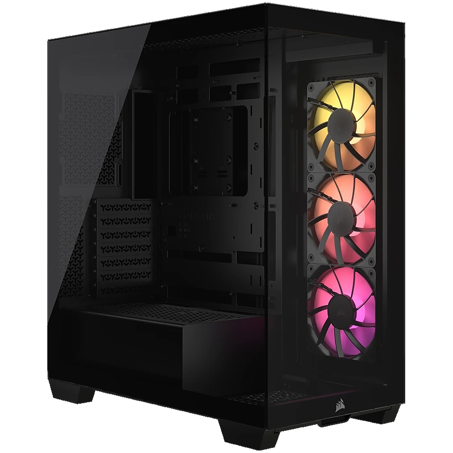 Corsair 3500X ARGB Tempered Glass Mid-Tower, Black, EAN: 0840006686057