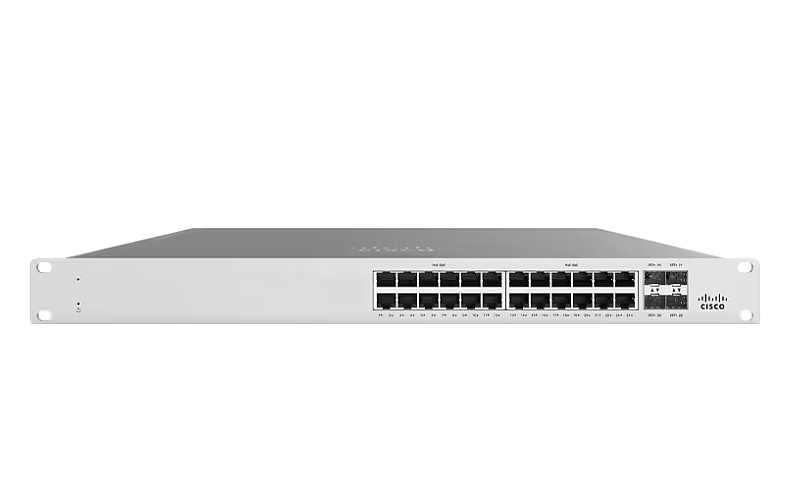 Cisco Meraki MS125-24P 10G L2 Cld-Mngd 24x GigE 370W PoE Switch