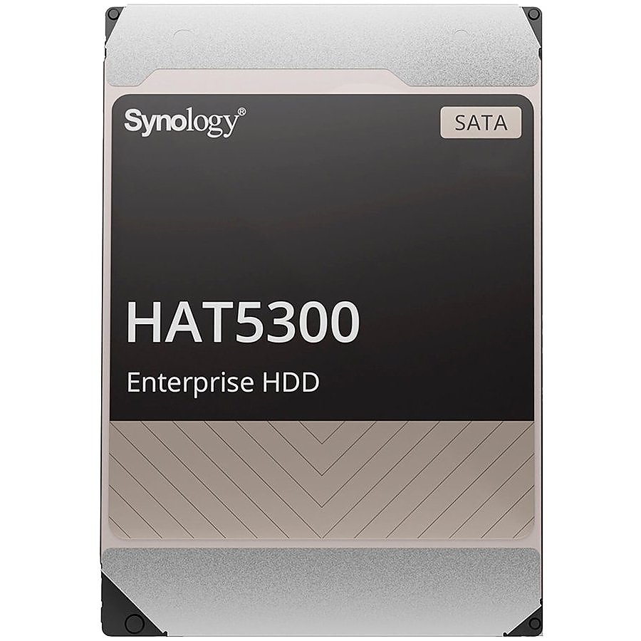 Synology HAT5300-16T 16TB 3.5" Enterprise HDD, 7.200 rpm, Buffer size : 512 MiB, SATA 6 Gb/s, MTTF 2.5M hours, 5 year warranty