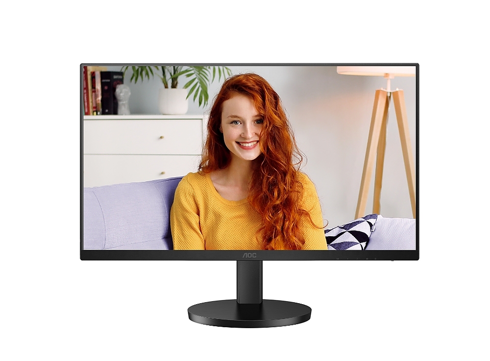 AOC U27B3A, 27" IPS WLED, 3840x2160@60Hz, 4ms GtG, 350cd m/2, 1000:1, DCR 20M:1, Adaptive Sync, FlickerFree, Low Blue Light, 2Wx2, Tilt, Height Adjust, HDMI, USB hub