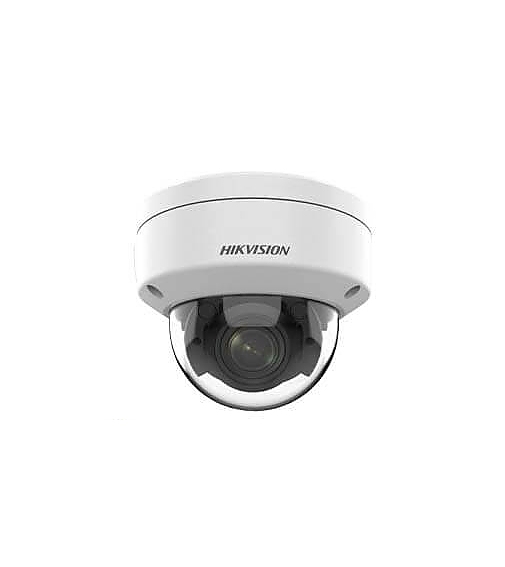 HikVision 2MP Varifocal Dome Network Camera, 2.7-13.5 mm, IR up to 40m, 120 dB WDR, 3D DNR, H.265+, IP67, IK10, Built-in memory card slot up to 256 GB, 12Vdc/PoE 12W