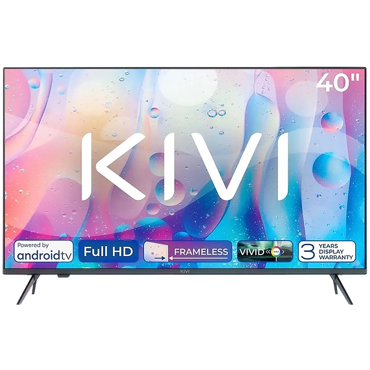 40", HD, Android TV 11, Black, 1920x1080, 60 Hz, AV1, Sound 2x8W, 37 kWh/1000h, Energy E, WiFi5G, BT5.1, 3xHDMI, 2xUSB, Blue Remote, 24 months