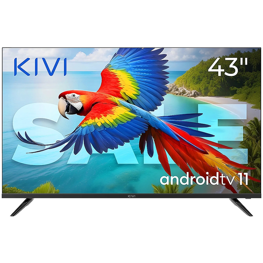 43", UHD, Android TV 11, White, 1920x1080, 60 Hz, AV1, Sound 2x12W, 53 kWh/1000h, Energy G, WiFi5G, BT5.1, 3xHDMI, 2xUSB, 24 months