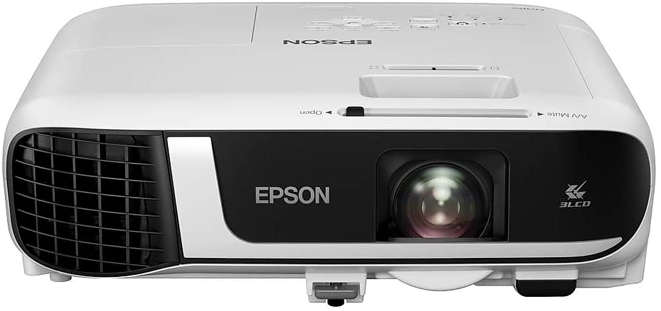 Epson EB-FH52, Full HD 1080p (1920 x 1080, 16:9) 240Hz Refresh, 4 000 ANSI lumens, 16 000:1, VGA, HDMI, USB, WLAN, Speakers, 36 months, Lamp: 36 months or 1 000 h, White + Sunne Ceiling Projector Bracket Mount Ceiling Mount 74-114cm, White