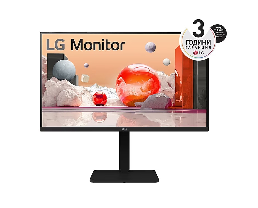 LG 27BA550-B, 27" IPS LED AG,  5ms GTG, 1300:1, 250cd/m2, Full HD 1920x1080, 100Hz, sRGB 99%, Usb Hub, D-Sub,  Display Port, HDMI, Speakers 2Wx2, Reader Mode, Tilt, Swivel, Height Adjustable, Pivot, LG Switch app, Headphone Out, Black