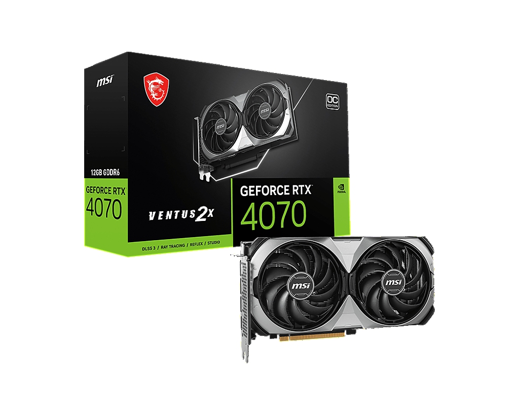 MSI RTX4070 VENTU 2X E1 12G OC