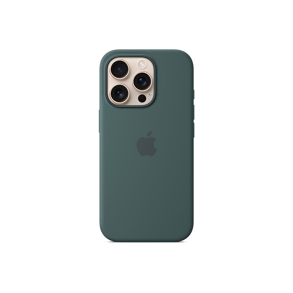 Apple iPhone 16 Pro Silicone Case with MagSafe - Lake Green (Seasonal)