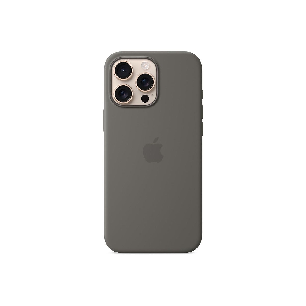 Apple iPhone 16 Pro Max Silicone Case with MagSafe - Stone Gray