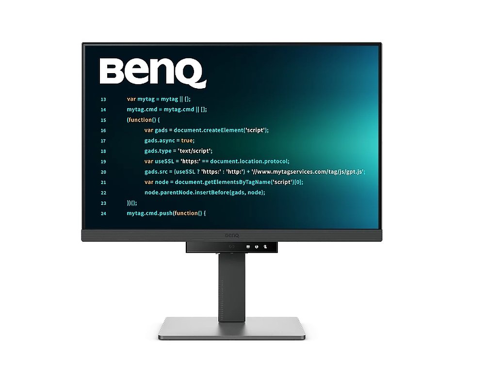 BenQ RD240Q, 24.1”, 2560x1600 WQXGA, Programming Monitor, 16:10, 1.07 billions col., HDR10, 1000:1, 20M:1 DCR, 300 cd/m2, HDMI 2.0, DP 1.4, USB-C (90W), Flicker-free, B.I. Gen2, Low Blue Light+, Night Hours Prot., Sp.2W, Height Adj.,Tilt,Swiv, Pivot