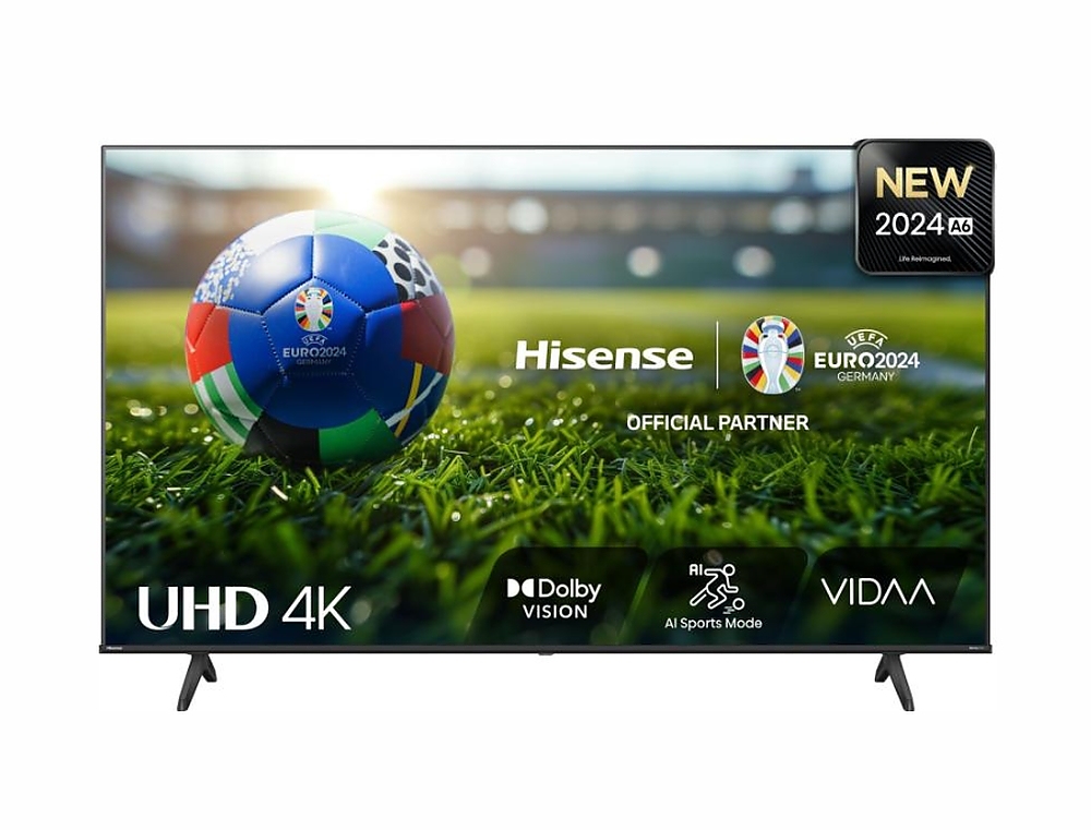 Hisense 65" A6N, 4K Ultra HD 3840x2160, DLED, DFA, Precision Colour, HDR 10+, HLG, Dolby Vision, DTS Virtual X, Smart TV, WiFi, BT, Light Sensor, Gaming Mode, 1xHDMI2 eArc, 2xHDMI, 2xUSB, LAN, CI+, DVB-T2/C/S2, Black