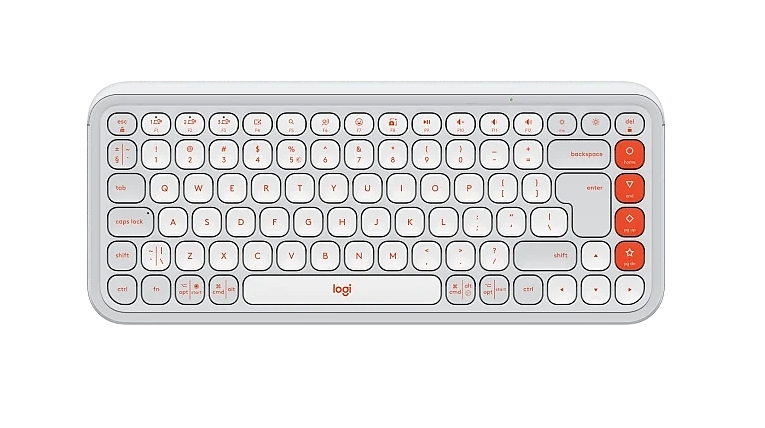 Logitech Pop Icon Keys - White - US INT'L - BT - N/A - INTNL-973