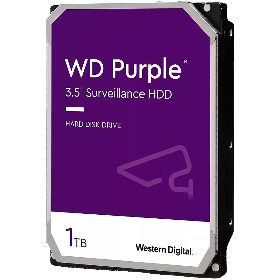 HDD AV WD Purple (3.5'', 1TB, 64MB, 5400 RPM, SATA 6 Gb/s)